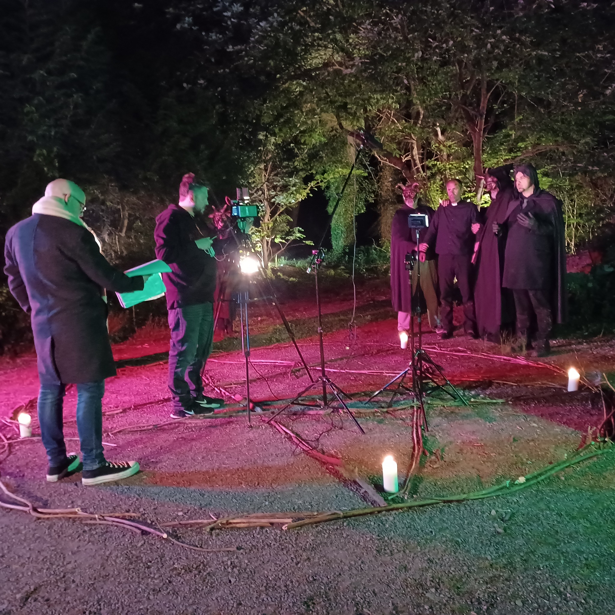 Dracula BTS photo courtesy of Cheryl Rowlands